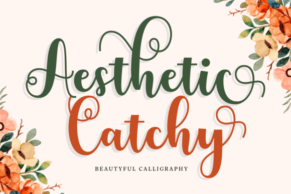 Aesthetic Catchy: A Delightful Script Font for Digital Designers