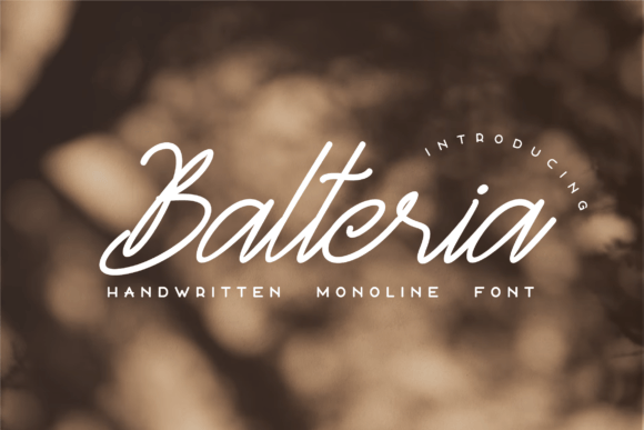 Balteria Sulbarline: A Modern Handwritten Font for Crafters and Makers