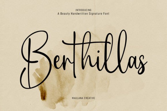 Berthillas: A Script Font That Elevates Your Brand’s Visual Identity