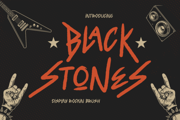 Black Stones: A Bold Display Font for Business Branding