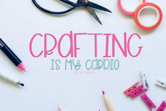 Crafting is My Cardio: A Handwritten Font for Modern Web Design
