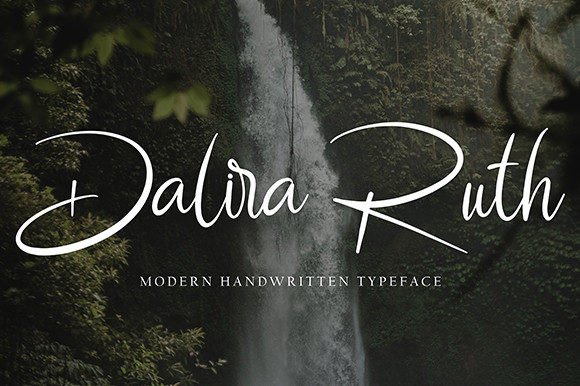 Delira Ruth: A Dazzling Script Font for Crafters and Product Designers