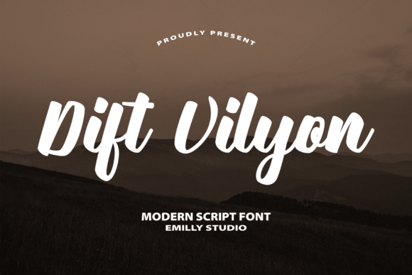 Dift Vilyon: The Elegant Script Font for Small Business Branding