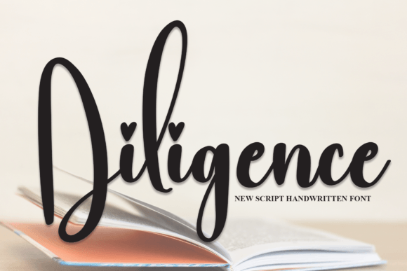 Diligence: A Modern Script Font for Editorial Design