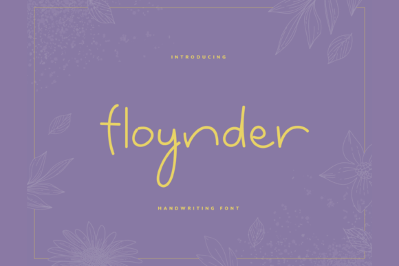 Floynder: A Friendly Handwritten Font for Branding