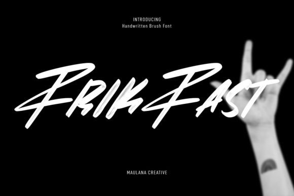 Frikfast: A Classy Slanted Script Font for Makers
