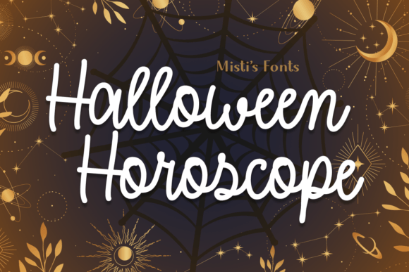 Halloween Horoscope: A Spooky-Season Script Font for Editorial Design