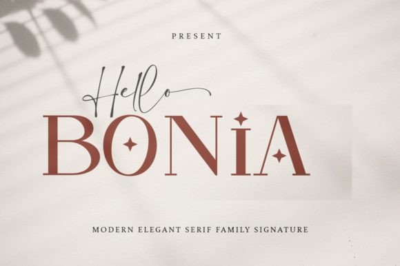 Hello Bonia: A Stylish Font for Your Brand