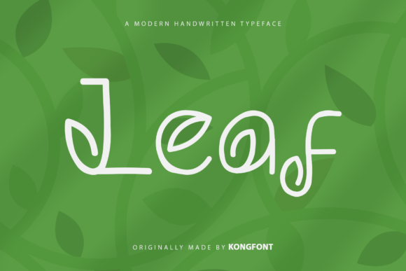 Leaf: A Playful Handwritten Font for Crafters