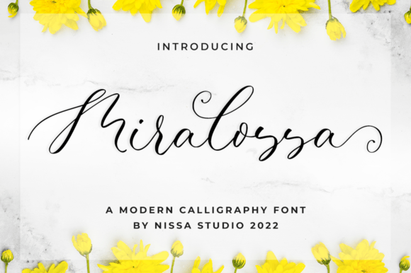 Miralossa: Elevating Editorial Design with a Modern Script Font