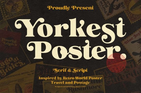 Ns Yorkest Poster: A Vintage Serif Font for Brands