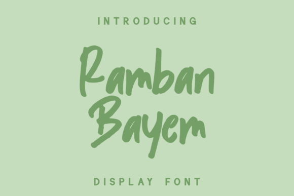 Ramban Bayem: A Joyful Handwritten Font for Business Branding