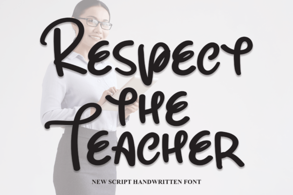 Respect the Teacher: A Happy Handwritten Font for Brand-Centric Campaigns