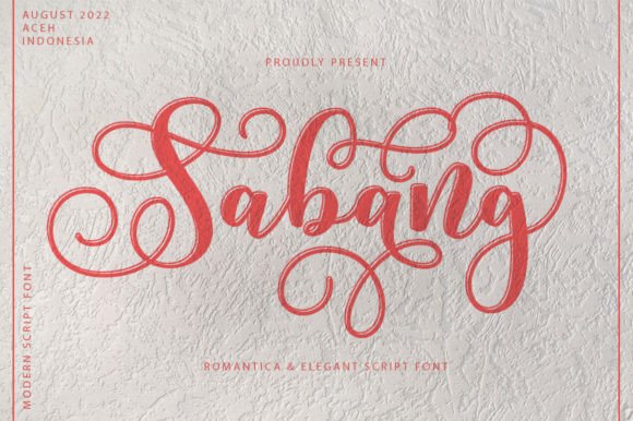 Sabang: The Script Font That Elevates Campaign Visuals with Feminine Flair