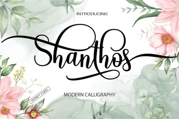 Shanthos: A Free-Flowing Script Font for Elegant Craft and Product Design