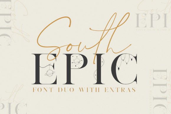 South Epic Duo: A Display Font for Campaign Impact