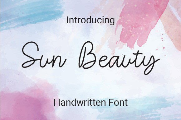 Sun Beauty: A Handwritten Font That Elevates Campaign Typography