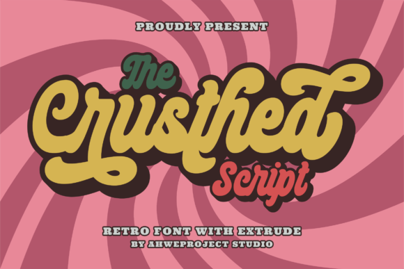The Crusthed: A Bold Retro Display Font for Editors